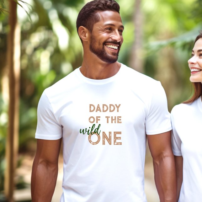 Safari Jungle Dad Mum Wild One 1st Birthday T-Shirt (Safari Jungle Dad Mom Wild One 1st Birthday T-Shirt)