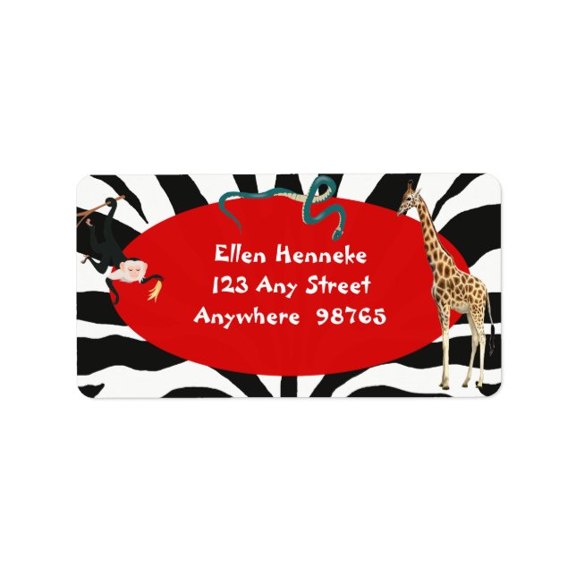 Safari Label (Front)