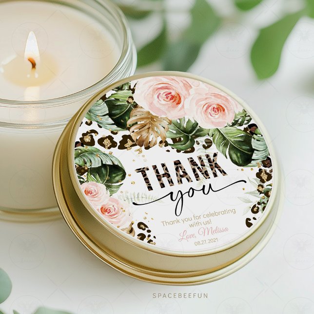 Safari Leopard print sticker  (safari leopard print sticker, baby shower sticker, birthday sticker, animal print sticker, jungle th)