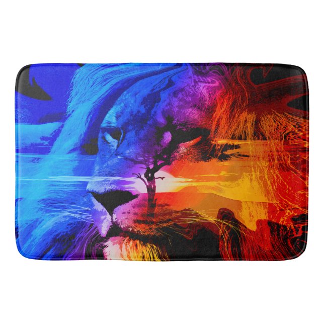 Safari Lion Dream Bath Mat (Front)