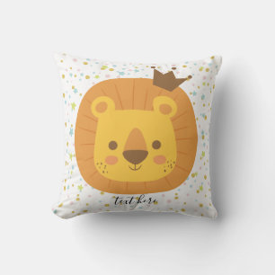 safari lion jungle lion, animal illustration cushion