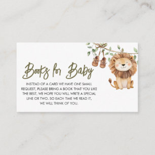 Safari Little Wild One Baby Clothes Books for Baby Enclosure Card