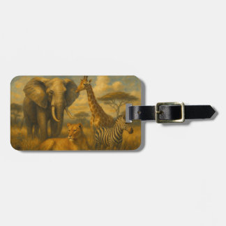 safari luggage tag