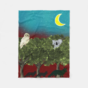 Safari Night Fleece Blanket