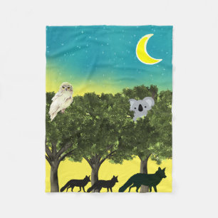 Safari Night Fleece Blanket