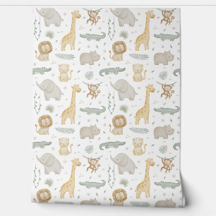 Safari Nursery Wallpaper Jungle Animal Wallpaper