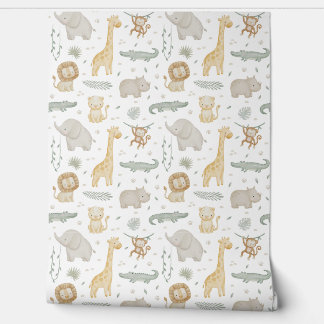 Safari Nursery Wallpaper | Jungle Animal Wallpaper