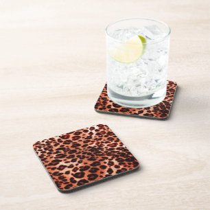 safari orange Art Coaster
