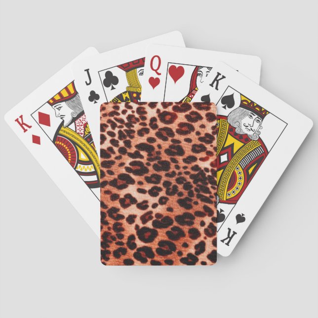 safari orange Art Playing Cards (Back)
