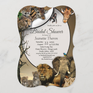 Safari Outdoor Bridal Shower Invitation