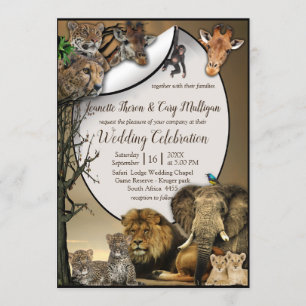 Safari Outdoor Wedding Invitation