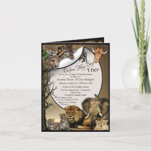 Safari Outdoor Wedding Shower Invitation