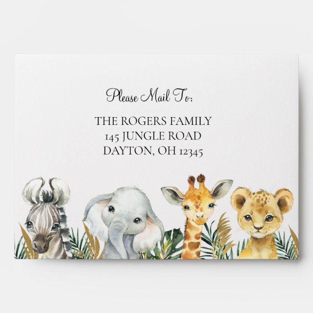 Safari Party Envelopes (Front)