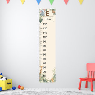 Safari Personalised Name Monogram E Growth Chart