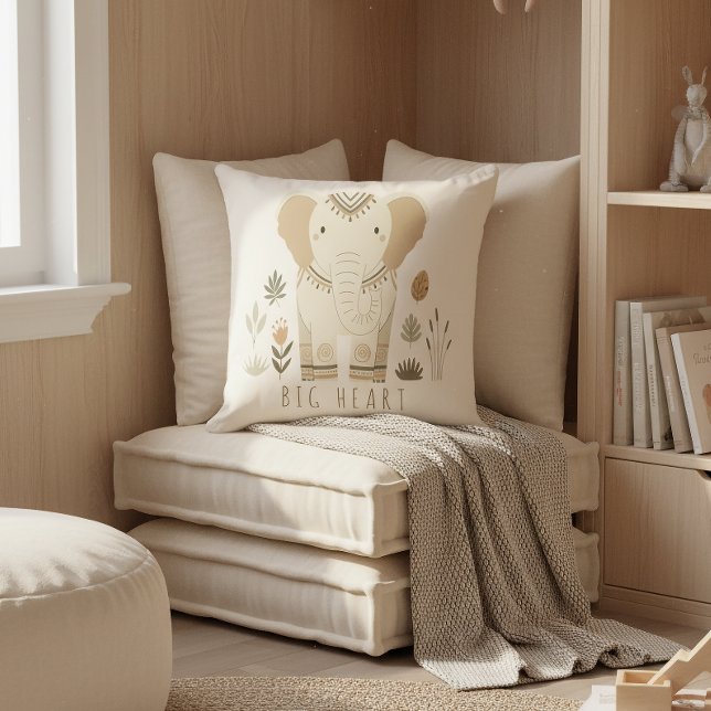 Safari Portrait Elephant Ivory ID1264 Cushion (Creator Uploaded)