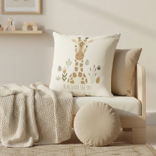 Safari Portrait Giraffe Ivory ID1264 Cushion