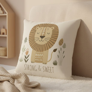 Safari Portrait Lion Ivory ID1264 Cushion