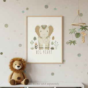 Safari Portraits Elephant Ivory ID1264 Poster