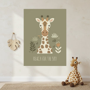 Safari Portraits Giraffe ID1264 Poster