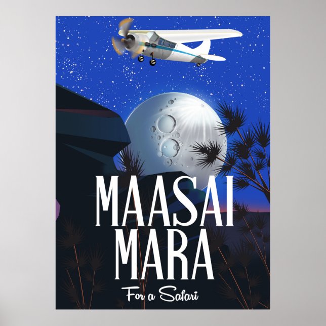 Safari poster to Massai Mara  , Kenya! (Front)