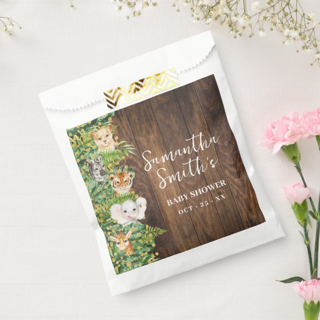 Safari Rustic Tropical Baby Shower Party Favour Bag (Sealed)