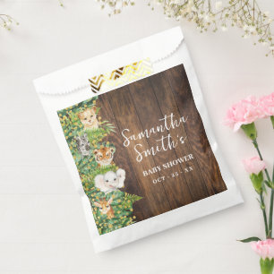 Safari Rustic Tropical Baby Shower Party Favour Favour Bag