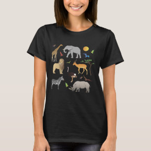 Safari Savanna Multiple Animals T-Shirt