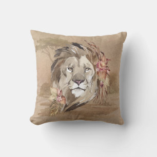 Safari Savanna Sahara Lion Cushion
