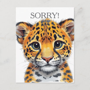 Safari Spirit Cheetah Cub  Enclosure Card