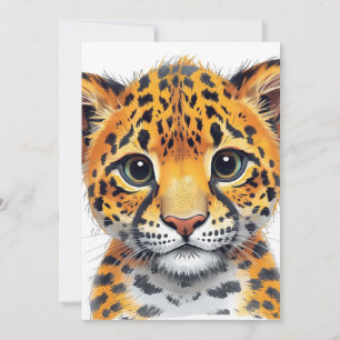Safari Spirit Cheetah Cub Invitation