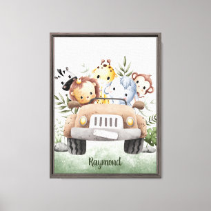 Safari Squad Adventure Canvas Print