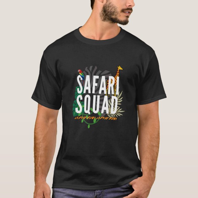 Safari Squad Africa Animal Crew Safari Tour Guide  T-Shirt (Front)