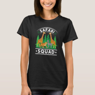 Safari Squad African Animal Family Vacation Trip T-Shirt