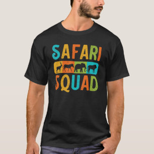 Safari Squad African Animal  Family Vacation Trip  T-Shirt