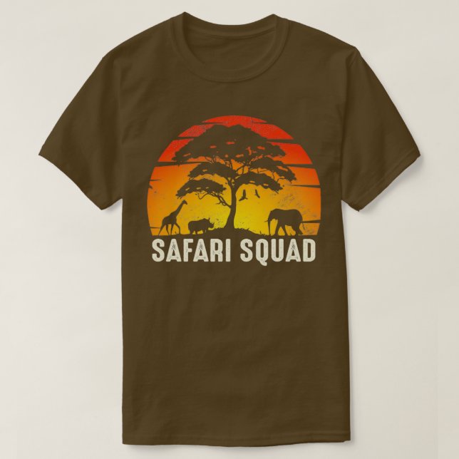 Safari Squad African family trip matching family c T-Shirt (Design Front)