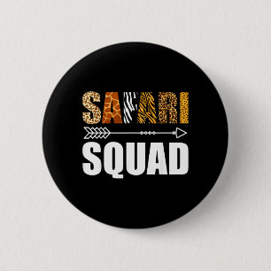 Safari Squad African Family Vacation Summer Vacay 6 Cm Round Badge