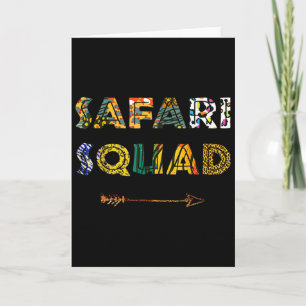 Safari Squad African Family Vacation Summer Vacay  Card