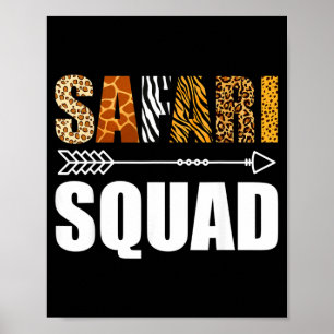 Safari Squad African Family Vacation Summer Vacay Poster