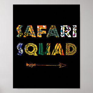 Safari Squad African Family Vacation Summer Vacay Poster