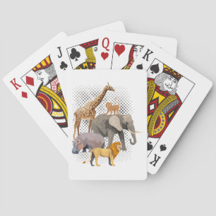 Safari Squad African Safari Animals Funny Zoo Anim Playing Cards
