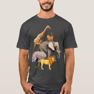 Safari Squad African Safari Animals Funny Zoo Anim T-Shirt