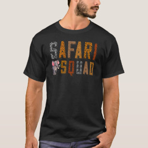 Safari Squad African Savanna Zookeeper Family Vaca T-Shirt