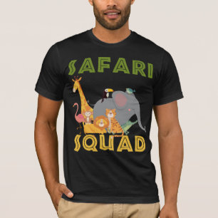 Safari Squad Zoo Animal Family Vacation T-Shirt