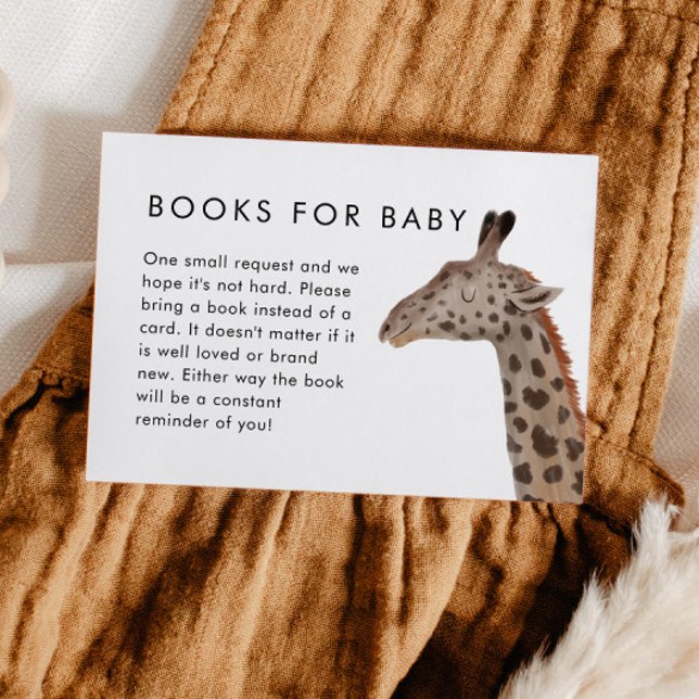 Safari Theme Baby Shower Book Request Enclosure Card (Creator Uploaded)