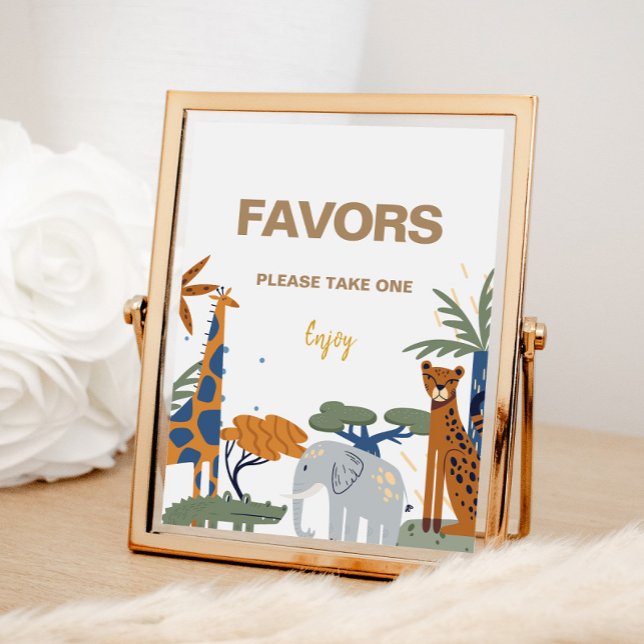 Safari Theme Birthday Favour Sign (Creator Uploaded)