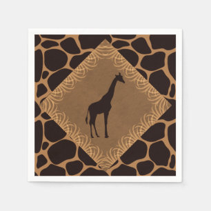 Safari Theme Giraffe Napkin