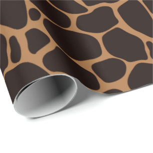 Safari Theme   Giraffe Print Gift Wrap