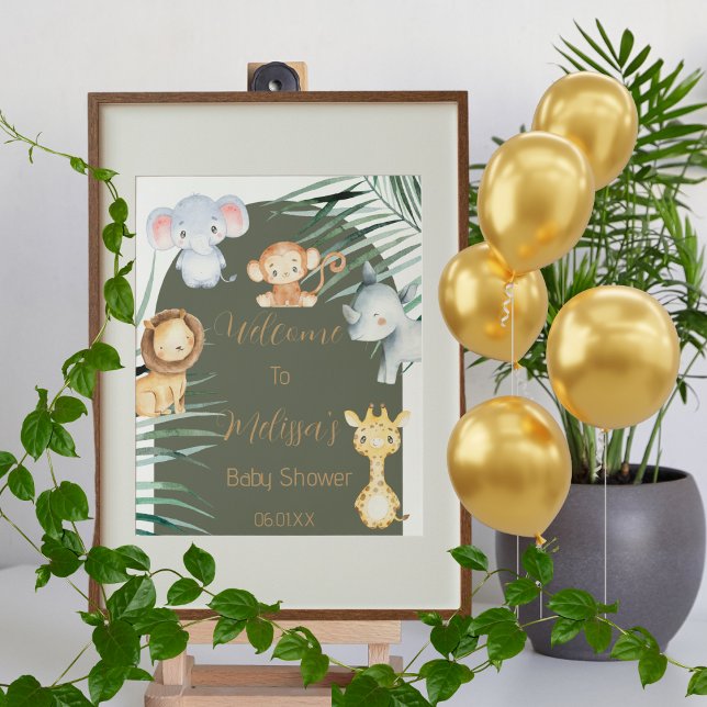 Safari Theme Welcome Sign Baby Shower (Creator Uploaded)