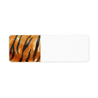 Safari Tiger Stripes Print Return Address Label
