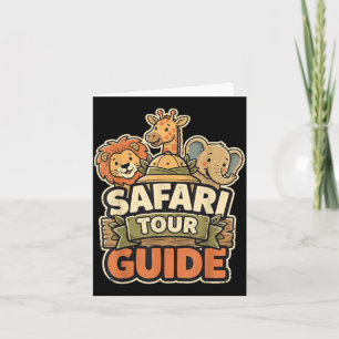 Safari Tour Guide Costume Jungle Zoo Animal Africa Card